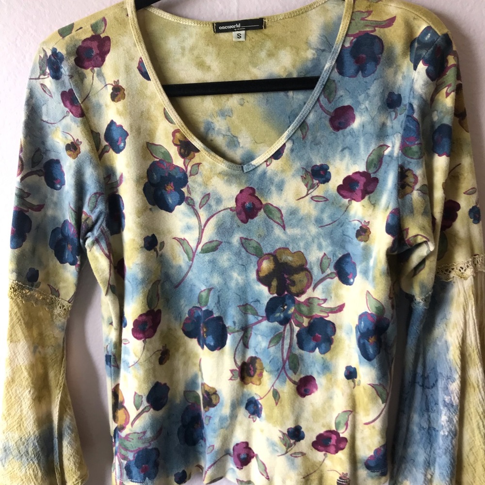 Boho chic tie dye t shirt